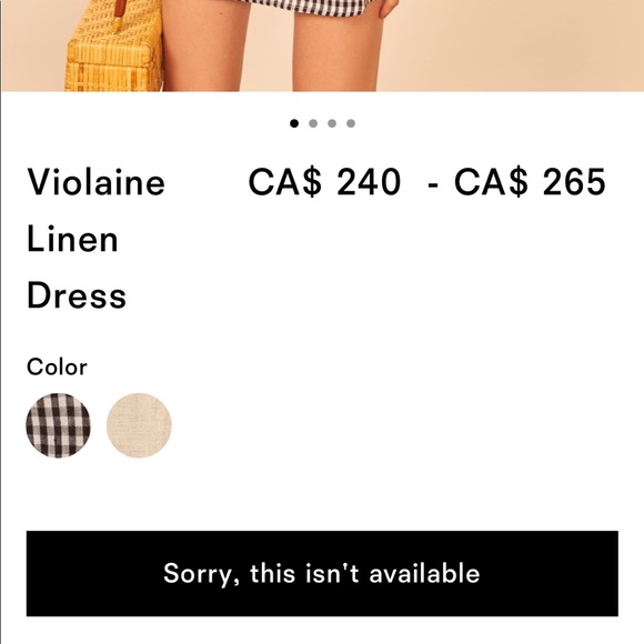 REFORMATION VIOLAINE LINEN MINI DRESS - Picture 3 of 8